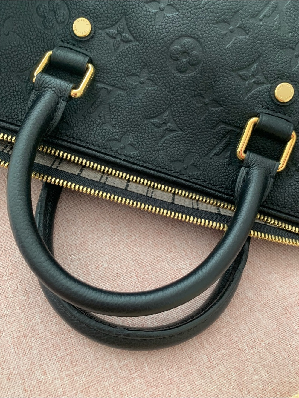 Louis Vuitton Black Monogram Speedy Empreinte- Never worn - Picture 3 of 8